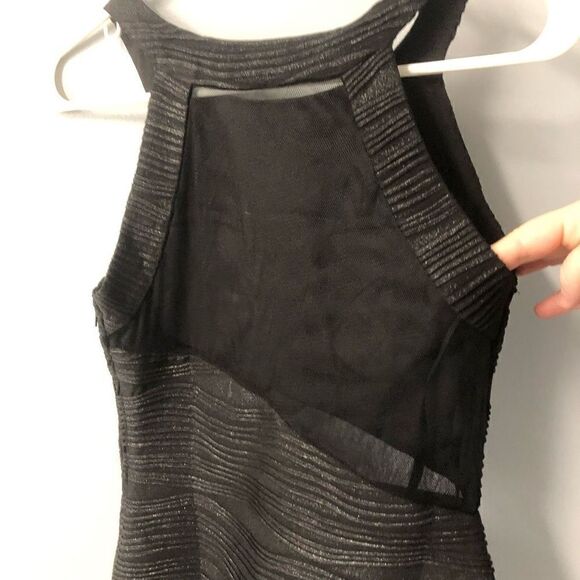 hailey logan by adrianna papel size medium black and silver glittery metallic sh - Picture 7 of 12